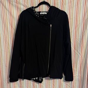 Peace Love World Black Reversable Jacket